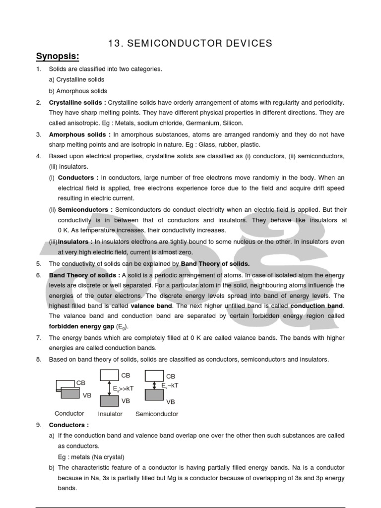 Overview of Semiconductor Devices | PDF | P–N Junction | Semiconductors