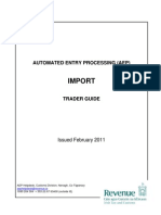 Aep Import Trader Guide