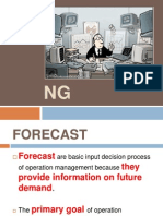 Forecasting Demand & Operations Management