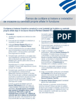 Procedura 2 - Procedura Fernox de Curatare Si Tratare a Instalatiilor Vechi