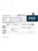 Lesson Plan 10: Ausama I.H. BTEC ND in Mechanical Engineering