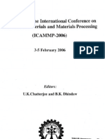 Proceedings Processing (ICAMMP-2006) : of The International Conference Advances Materials and Materials