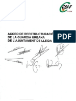 ACUERDO - Restructuración Guàrdia Urbana CSIF