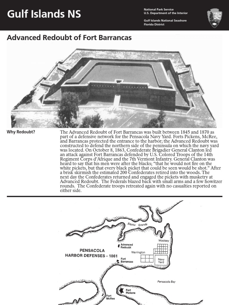 Advanced Redoubt of Fort Barrancas | PDF | Battles | Warfare Of The ...