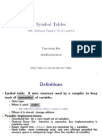 Symbol Tables and Compiler Implementation