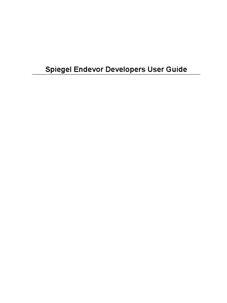 Endevor User Guide | PDF | Computing | Computer Architecture
