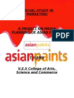 A Project On Media Planning of Asian Paints