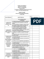 Budget of Work Science and Technology III (Chemistry) SY 2011-2012 No. of Days Target Dates