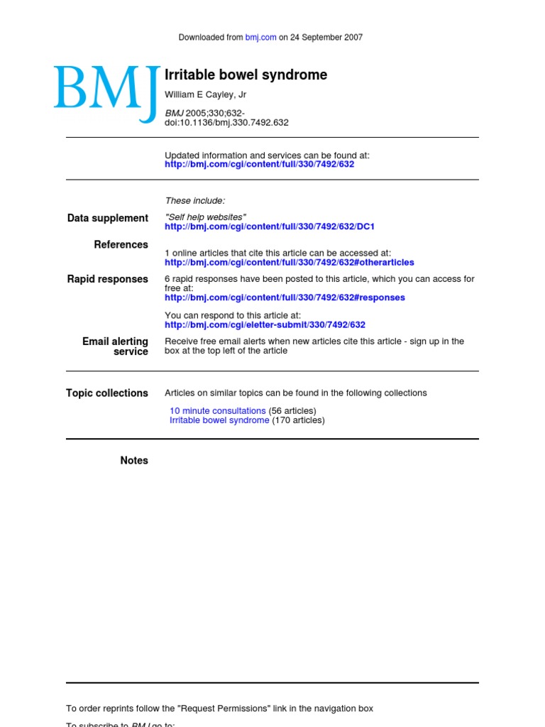 Understanding Irritable Bowel Syndrome | PDF | Constipation | Irritable ...