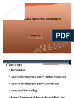 Field Tests and Numerical Simulations: Research Scholar, Iisc