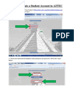 Clements - Mini-Assignment 3-How To Create A Student Account in Aztec