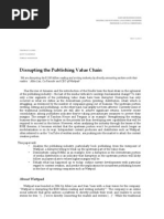 Download Disrupting the Publishing Value Chain by Thomas Lueke SN140828028 doc pdf