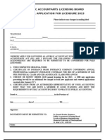 APPLICATION Form Individuals 2013