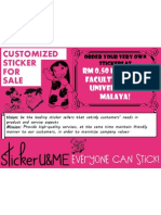 RM 0.50 Each Faculty of Law, University of Malaya!: Stickeru&Me