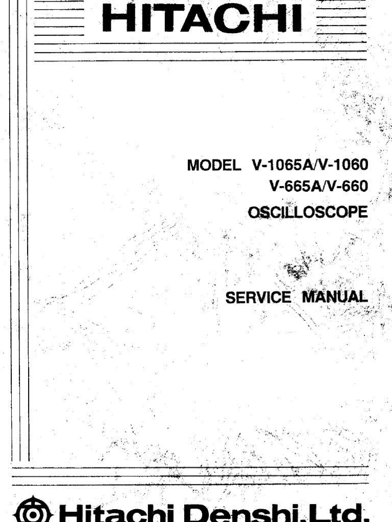 V-1065A-V1060-V665A-V660-Service Manual | PDF