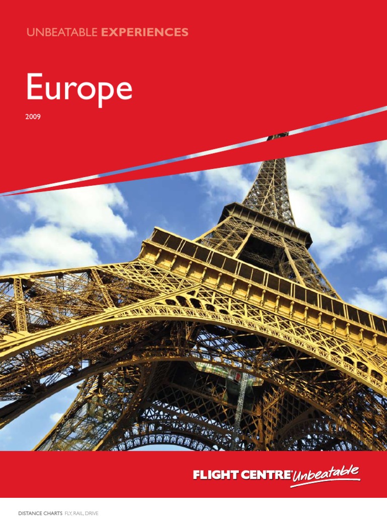 Flight Centre Unbeatable Experiences Europe 2009 PDF Retail Europe Travel image