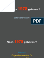 Bist Du Vor 1978 Geboren ? Bitte Weiter Lesen
