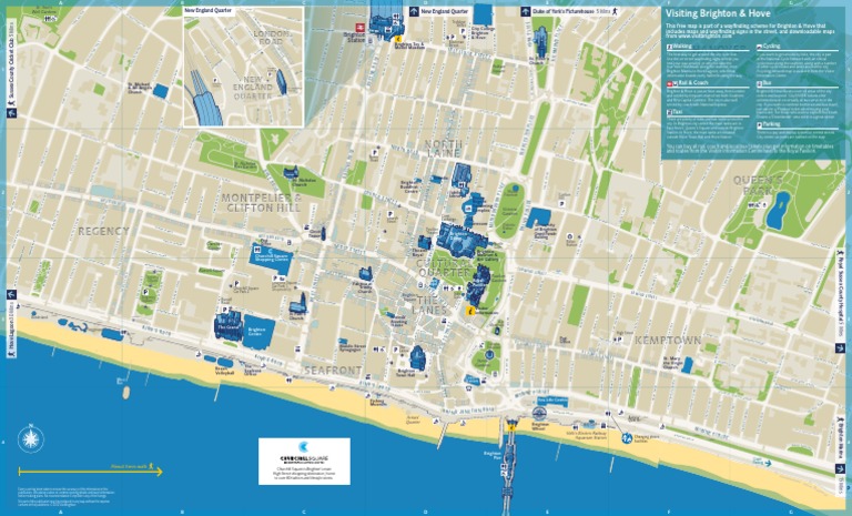 Brighton Citycentre Walking Map2012 | PDF | Transport | Leisure