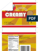 Peanut Butter Labels