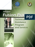 DHS/DOJ Fusion Process: Technical Assistance Program and Services