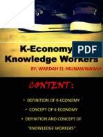 K-Economy & Knowledge Workers: By: Wardah El-Munawwarah