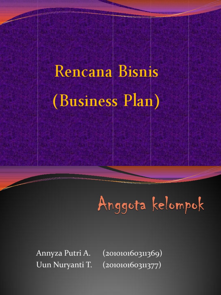 Rencana Bisnis (Business Plan).ppt