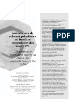 Antecedentes da reforma psiquiátrica no Brasil as contradições dos anos 1970