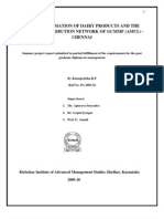 Demand Estimation of Dairy Products and The Study of Distribution Network of GCMMF (Amul) - Chennai