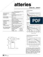 Data Sheet Model No.: 250CKT: Low Rate Discharge