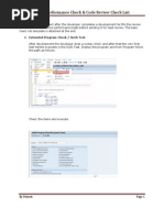 ABAP Performance Check