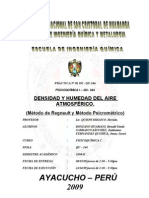 PRÁCTICA #01 Densidad y Humedad Del Aire Atmosferico