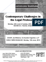 Contemporary Challenges in
the Legal Profession (2013) Brochure
