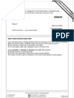 Islamiyat June 2004 Paper 2 O Level 2058 - s04 - QP - 2