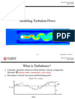 Modeling Turbulent Flows