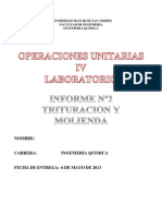 Informe Trituracion y Molienda