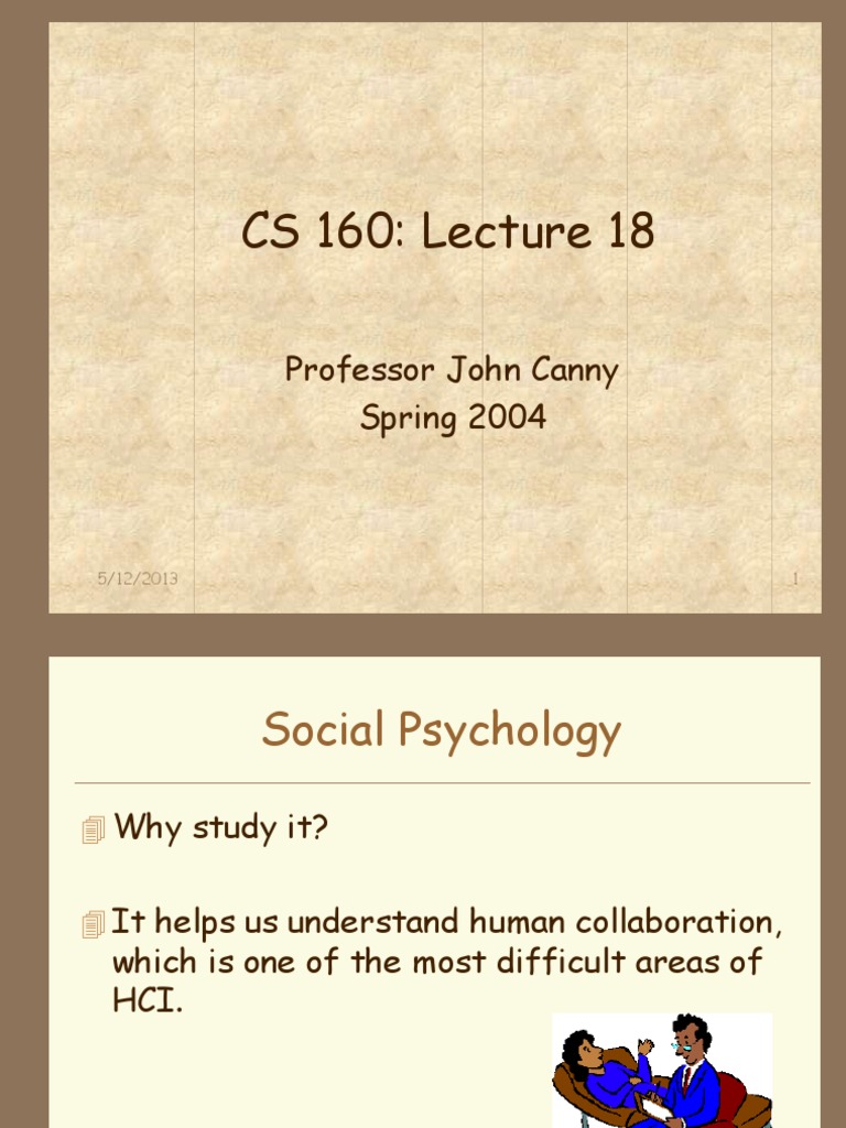 CS 160: Lecture 18: Professor John Canny Spring 2004 | PDF | Norm ...
