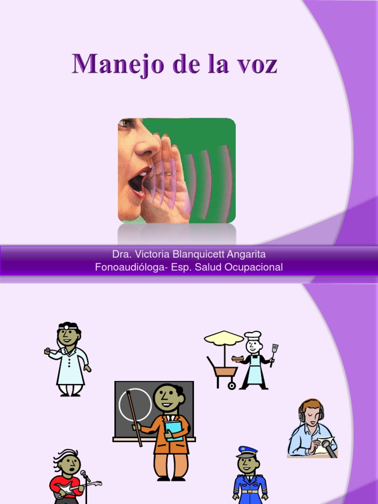 Manejo de La Voz Capacitacion | PDF | Respiración | Cáncer