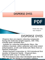 Disperse Dyes Used Polyester Dyeing