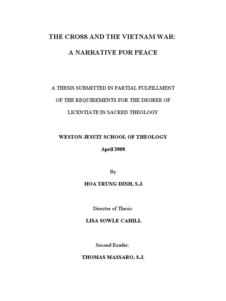 thesis on war