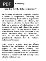 Download Germany Paradise for the tobacco industry by Corporate Europe Observatory SN14098024 doc pdf