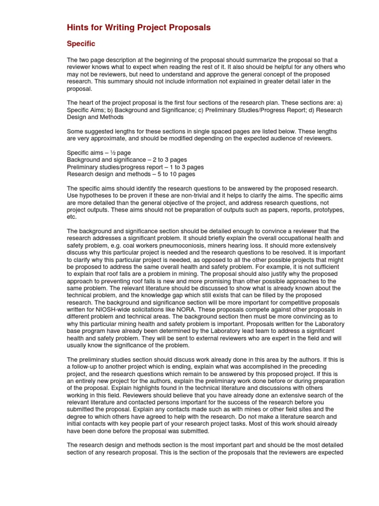 Writing Effective Project Proposals | PDF