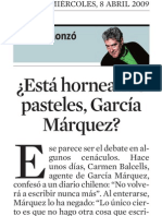 Quim Monzó. ¿Está horneando pasteles García Márquez