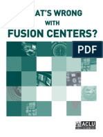 What's Wrong with Fusion Centers - ACLU