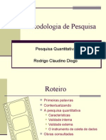 Metodologia de Pesquisa Quantitativa