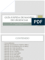 Guía Rápida de Manejo de Urgencias y Emergencias en Ambulancias