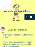 Variaciones Lingüísticas