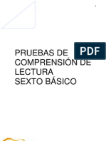 PRUEBAS DE COMPRENSIÓN DE LECTURA 6º