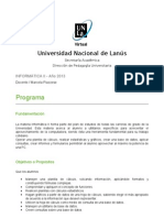Programa Analítico Informática II - 2013 - Piazzese