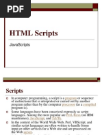 HTML Scripts: Javascripts