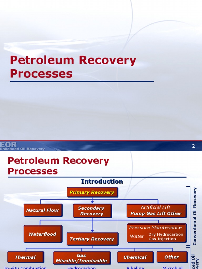 Petroleum Recovery Techniques Overview | PDF | Petroleum Reservoir ...